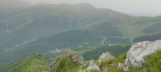 La vista dalla cresta
