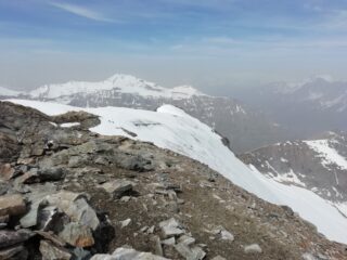Pendio finale fotografato dalla vetta