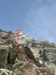 La piccola variante finale di salita (II)