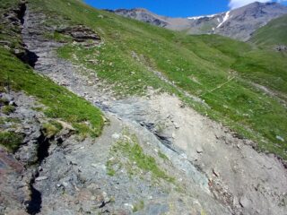 Attraversamento un po' delicato un presenza di neve/pioggia forte