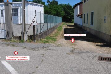 L’arrivo nell’abitato di Greggio 
