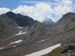 Pelvo di Chiausis e Colletto omonimo visti dai pressi della prima casermetta. 