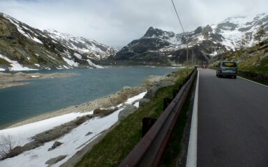 Arrivando al lago