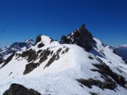 La cresta che dal Colle sale verso la Punta.