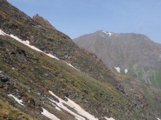 L'Albergian visto da poco prima della cima.