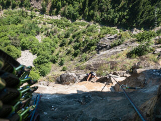 Marcella arriva in sosta (sesto tiro)