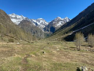 risalendo la lunga valle 