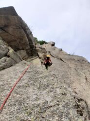 Avvicinamento alla fessura del 4° tiro