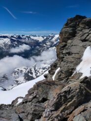 L'uscita a destra di quanto rimane del canale