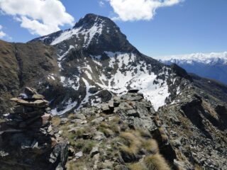 Dalla Roisan: Cresta verso la Becca di Viou.