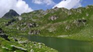 Lago Santanel e da sinistra Monte Nero e cima Santanel