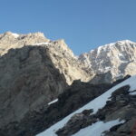 dove la cresta si appoggia e diventa camminabile..