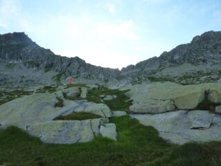 Via vista da poco sopra il rifugio 