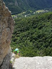 Uscita dalla variante in placca dell'ultimo tiro