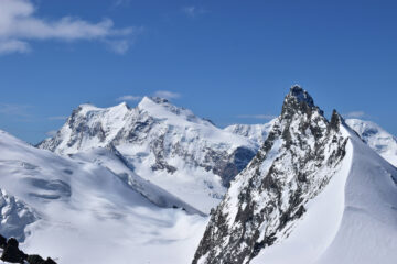 Zoom su Punta Gnifetti,Nordend e Rimpfischorn
