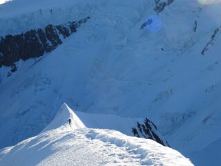 Cresta finale dalla cima