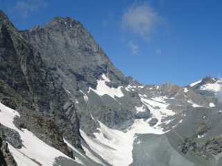 Lo spigolo visto tornando al rifugio