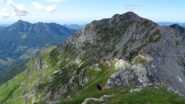La cresta ancora da fare per arrivare alla Cima di Menna.
