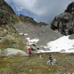 La traccia di salita.