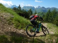 Yarno in discesa verso Arabba