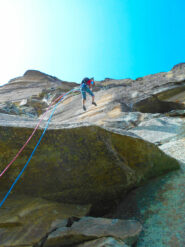 Ultima doppia sulla bastionata bassa prima di toccare terra..