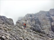 Alla base del tratto finale attrezzato