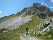 l'arrivo al Colle del Mulo 2527 m.