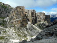 il bel percorso del 5 sotto le pareti rocciose 