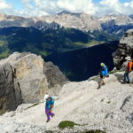 in discesa dalla cima