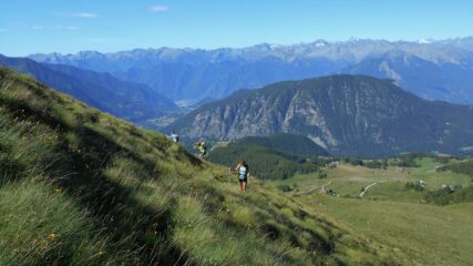 la salita verso l'anticima