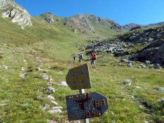 il bivio per il Colle di Reisassetto