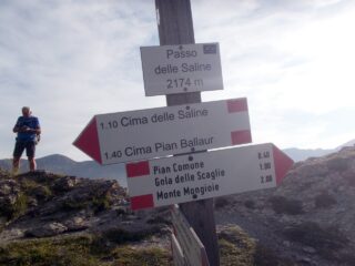 la palina al passo delle Saline