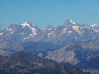 vista su Pelvoux ,Barre des Ecrins ,Alefroide