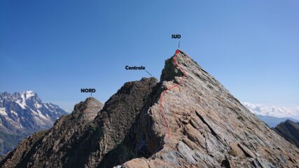 Il tratto di cresta ovest valutato F