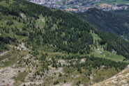 Gli alpeggi di Viou dalla vetta