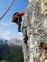 In uscita dal passo chiave.