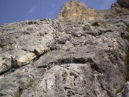 Salendo verso lo spigolo.