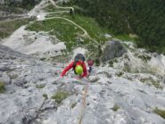 Sulle placche che precedono lo spigolo finale.