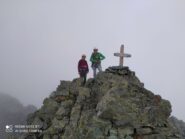 Lorella e Grawal in vetta sulla Punta Sud.