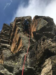 passo cruciale prima di salire in vetta al picco Coolidge