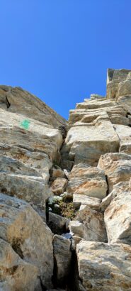 Passo di II+ per arrivare alla forcella 
