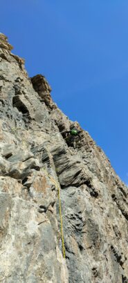 Inizio del tratto più esposto 