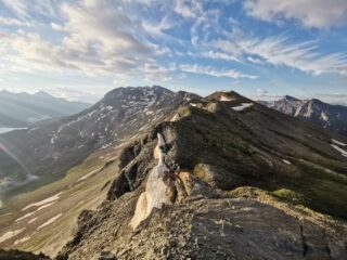 Cresta che porta alla cima 