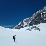 Verso il bivacco Musso sul ghiacciaio di Mont Durand