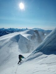Scendendo dalla Croissant con alle spalle la Tsessette