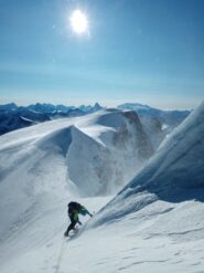 Scendendo dalla Croissant con alle spalle la Tsessette