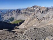 Il vallone di salita dalla punta Argentiere
