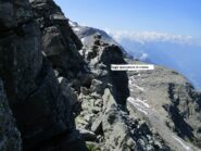 ampia spaccatura sottocresta