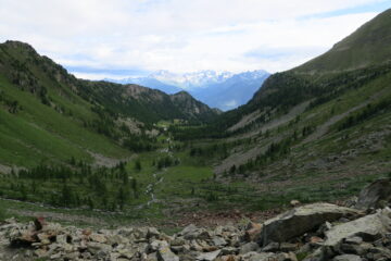 la piana di Comboé dal sentiero che sale ad Arbolle