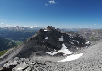 La cresta del Monte Reit da cui si proviene